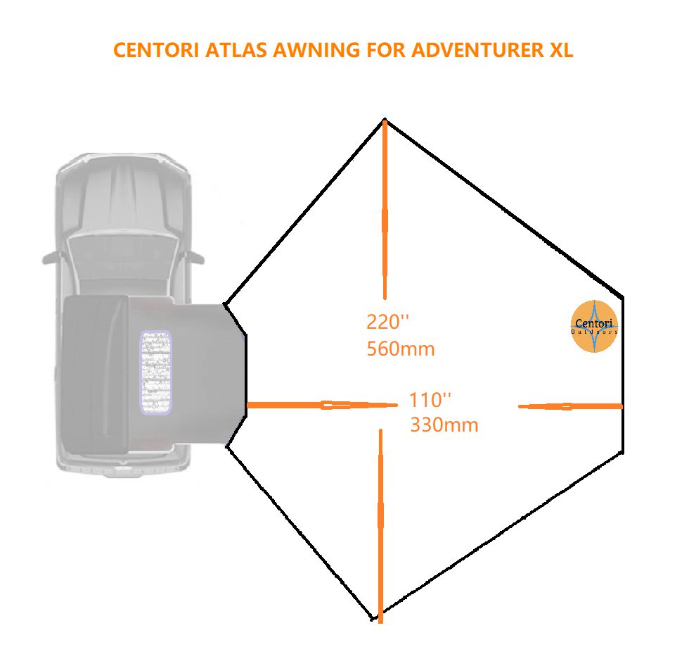 Centori Atlas Awning for Roof Top Tent - Centori Outdoors