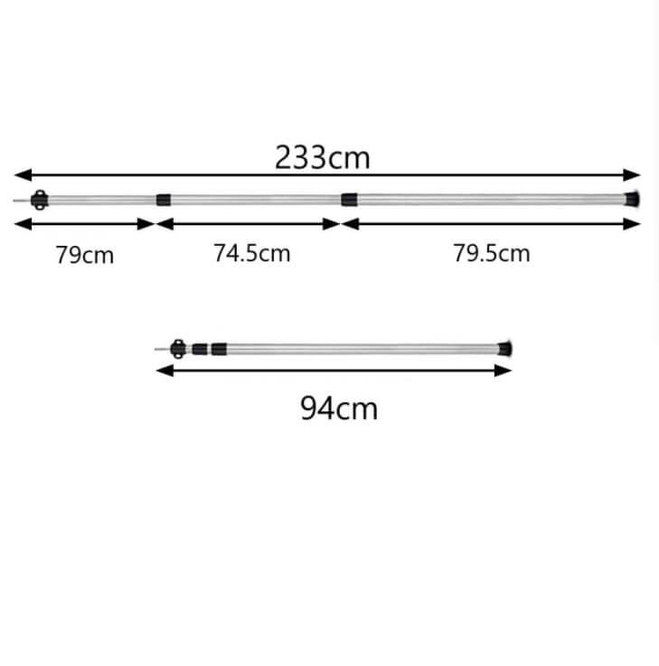 Roof top tent Annex Awning telescope poles