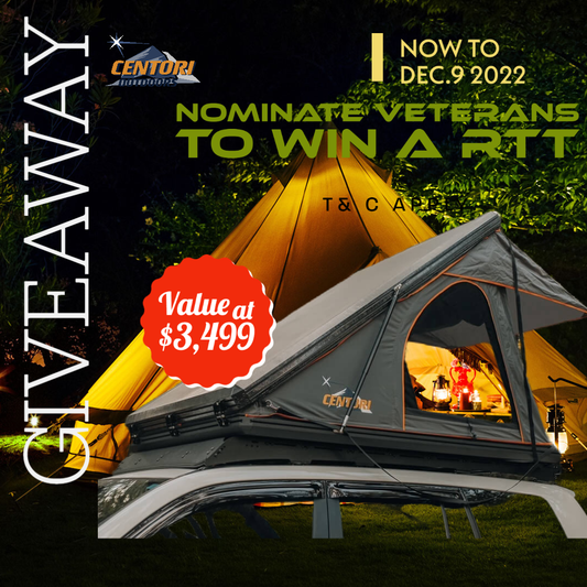 2022 Veterans Roof Top Tent Giveaway Announcement