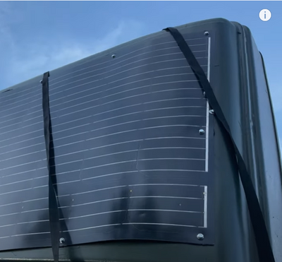 Install solar panel on Adventurer Series Roof top Tent