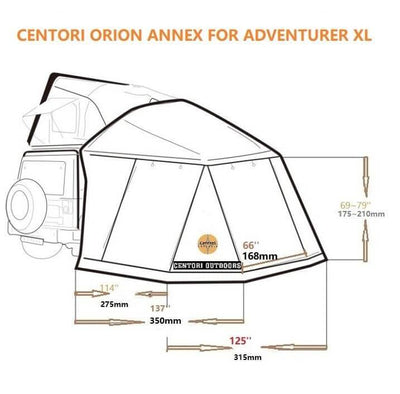 Hard Shell Roof Top Tent Annex
